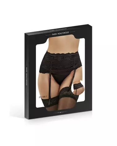 Porte-jarretelles en dentelle noire Paris Hollywood Taille Unique-2