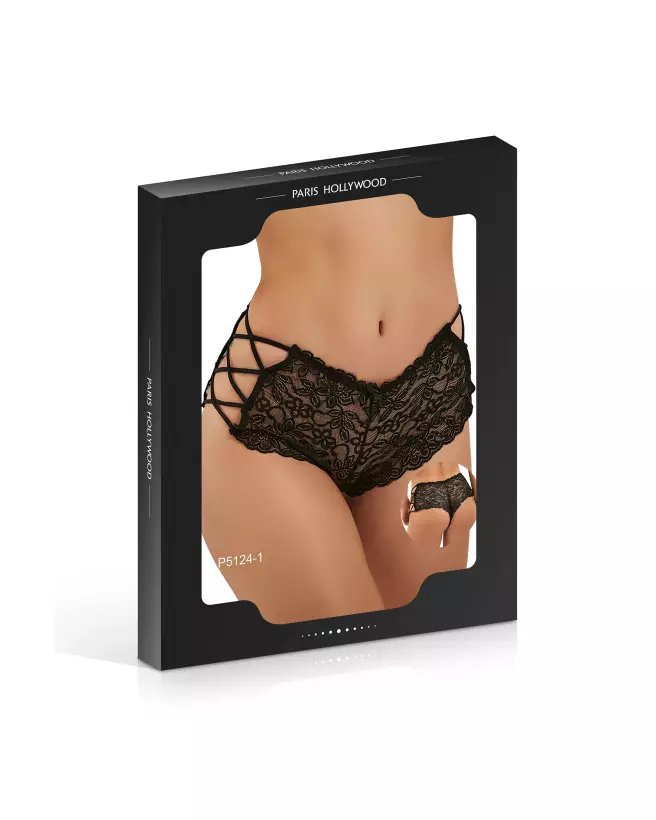Panty en dentelle noire Paris Hollywood taille unique-2
