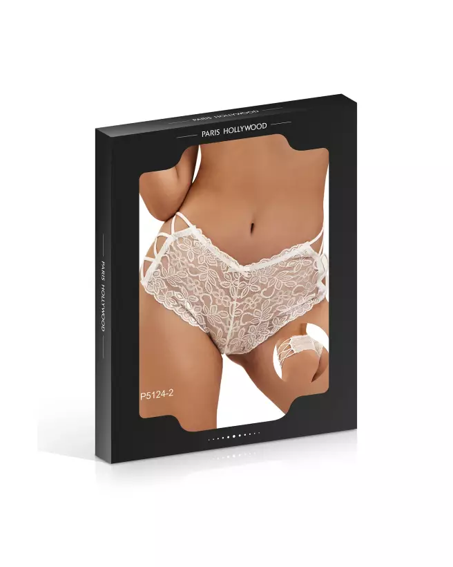 Panty dentelle blanc Paris Hollywood taille L/XL élégant et confortable-2