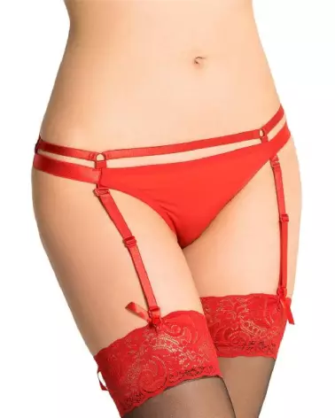 String jarretelles rouge Paris Hollywood taille L/XL, lingerie séduisante et élégante-1