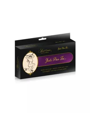 Pack Bandeaux Pourpre Sweet Caress - Menottes Haut de Gamme Confort et Sécurité-2