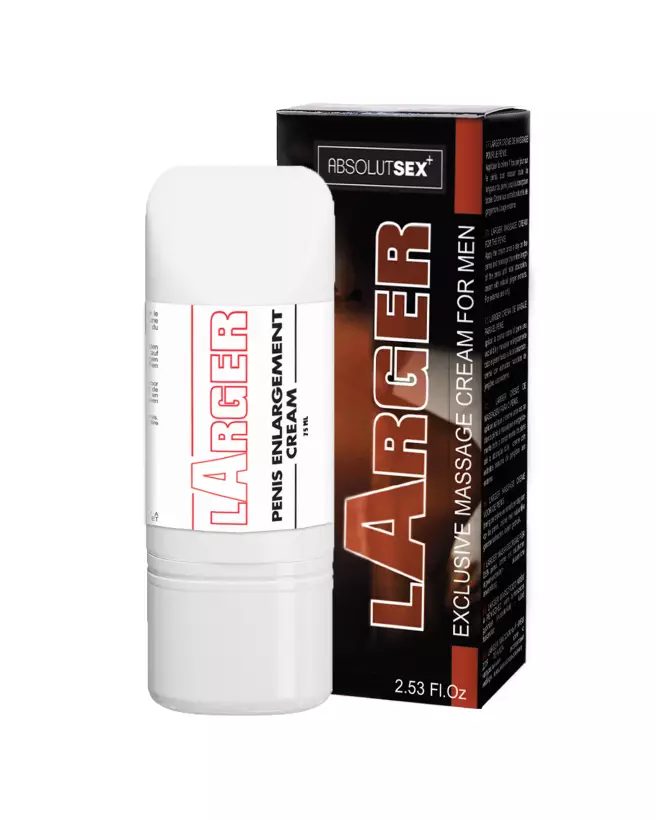 Image du gel LARGER 75ML par Ruf pour le développement du pénis-1