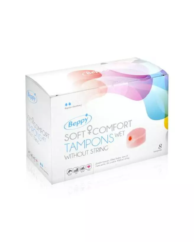 Image des tampons Beppy COMFORT WET X8 - Protection et confort pour l'hygiène intime-2