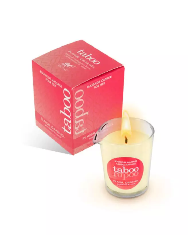Image de la bougie de massage Taboo for Her de Ruf, parfait pour détente et romantisme-1