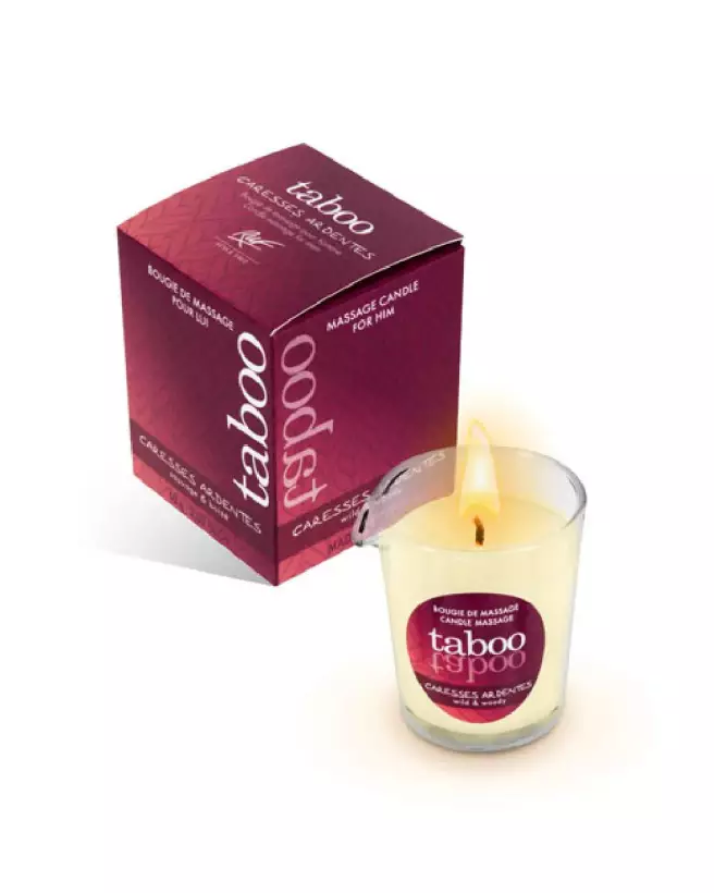 Bougie de massage TABOO FOR HIM par Ruf pour moments sensuels-1