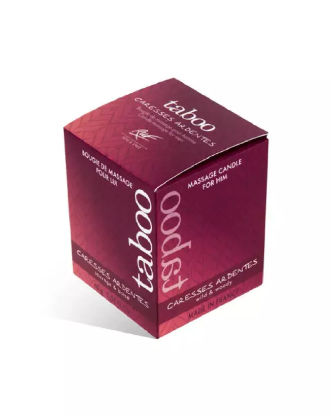 Bougie de massage TABOO FOR HIM par Ruf pour moments sensuels-2