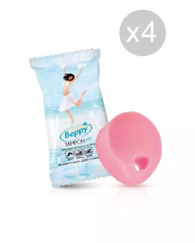 Image des tampons Beppy Soft Comfort Wet x4 pour hygiène intime-1