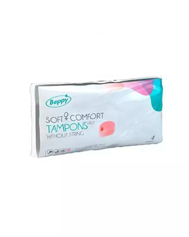 Image des tampons Beppy Soft Comfort Wet x4 pour hygiène intime-2