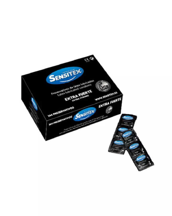 Image préservatifs SENSITEX EXTRA STRONG 144 haute résistance-1