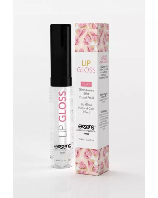 Image du Gloss Oral Fresh Hot Fraise d'Exsens avec effet chaud et froid-1