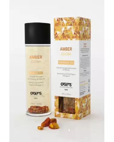 Huile de massage bio jojoba Exsens 100ml pour détente et soin de la peau-1