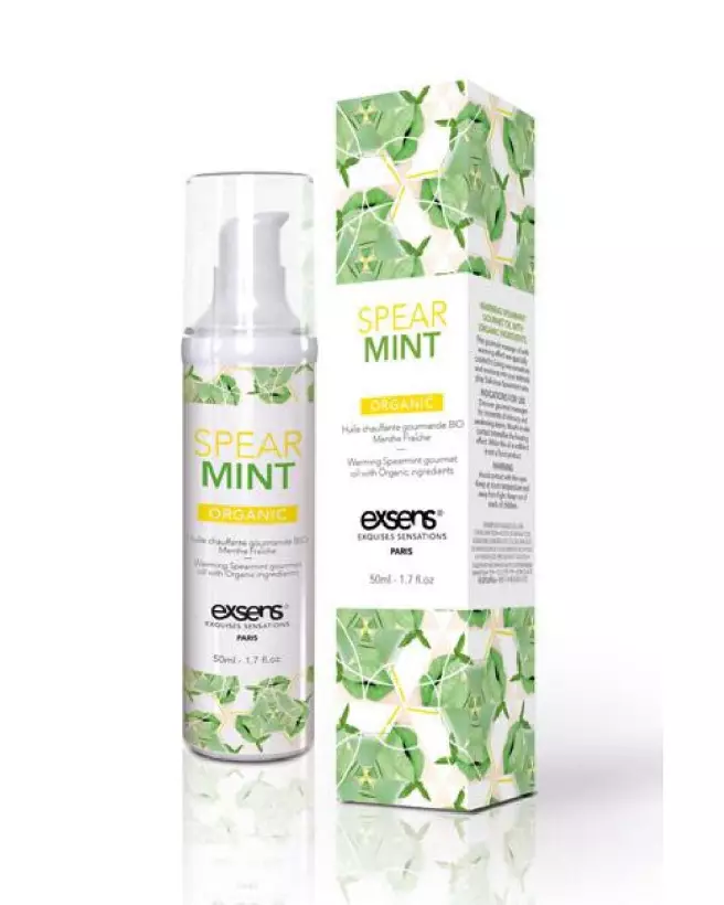 Image de l'Huile de Massage Exsens à la Menthe Fraîche Bio-1