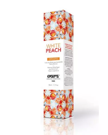 Huile de massage bio Exsens pêche blanche effet chauffant organique-2