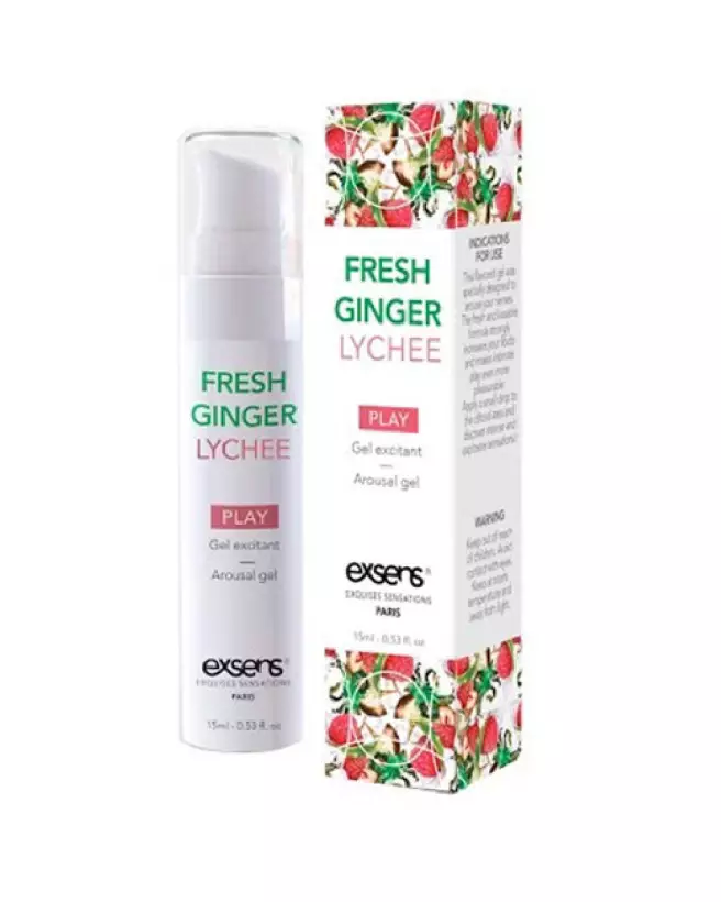 Image du Gel Excitant Fraîcheur Ginger 15ml par Exsens, crème stimulante intime-1
