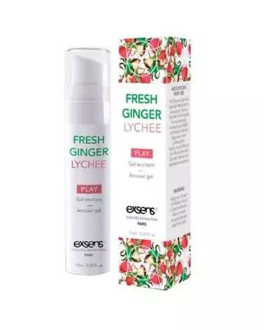 Image du Gel Excitant Fraîcheur Ginger 15ml par Exsens, crème stimulante intime-1