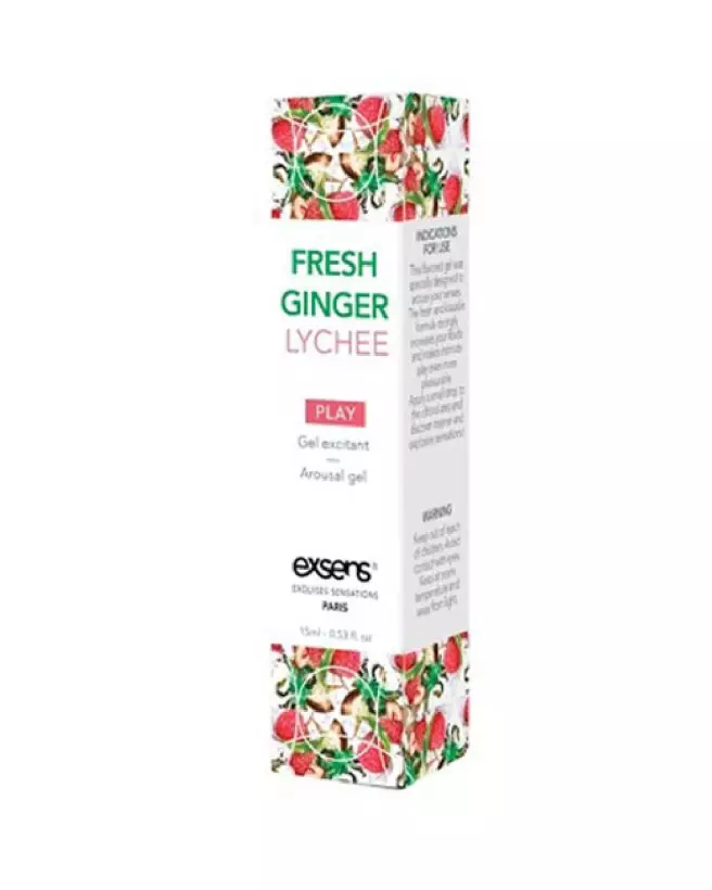 Image du Gel Excitant Fraîcheur Ginger 15ml par Exsens, crème stimulante intime-2