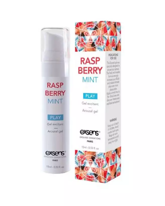 Image Gel Excitant Fraîcheur Framboise Exsens - Crème Stimulante Intime-1