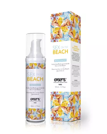 Huile de massage Exsens Hot Sex on the Beach effet chauffant pour moments intimes-1