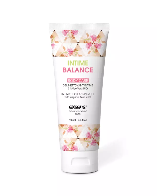 Image du gel INTIME BALANCE 100 ML d'Exsens, enrichi en Aloe Vera Bio pour l'hygiène intime-1