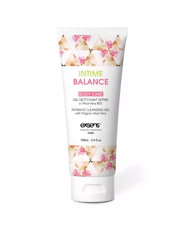 Image du gel INTIME BALANCE 100 ML d'Exsens, enrichi en Aloe Vera Bio pour l'hygiène intime-1
