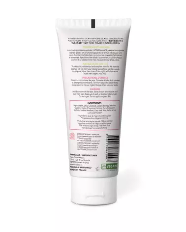 Image du gel INTIME BALANCE 100 ML d'Exsens, enrichi en Aloe Vera Bio pour l'hygiène intime-2