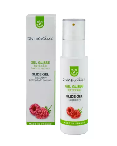 Lubrifiant bio Divine Xtases framboise 100ml naturel-1