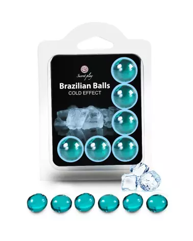 Image des Brazilian Balls Effet Froid de SECRET PLAY - Pack de 6 Boules Brésiliennes-1