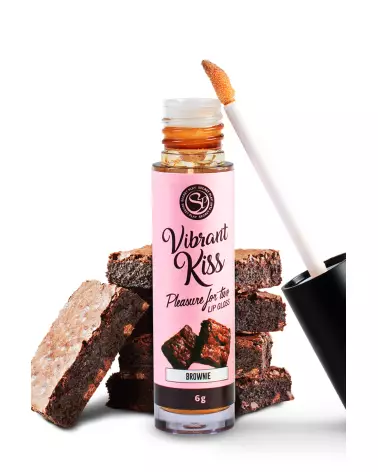 Image du gloss vibrant Kiss Brownie de Secret Play pour une expérience de sexe oral enrichie-1