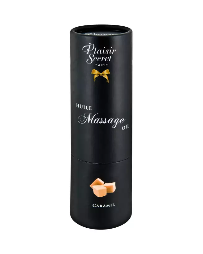 Huile de Massage Comestible Caramel Plaisir Secret 59ml pour Sensualité-2