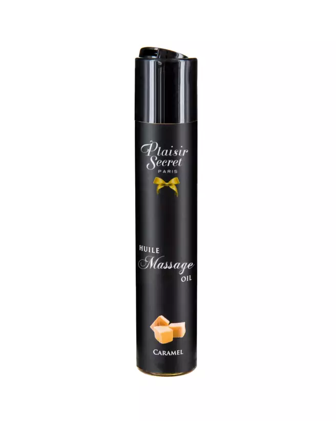 Huile de Massage Comestible Caramel Plaisir Secret 59ml pour Sensualité-3