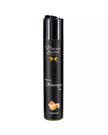 Huile de Massage Comestible Caramel Plaisir Secret 59ml pour Sensualité-3