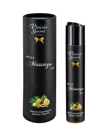Huile de massage Plaisir Secret aux fruits exotiques 59ml pour moments sensuels-1