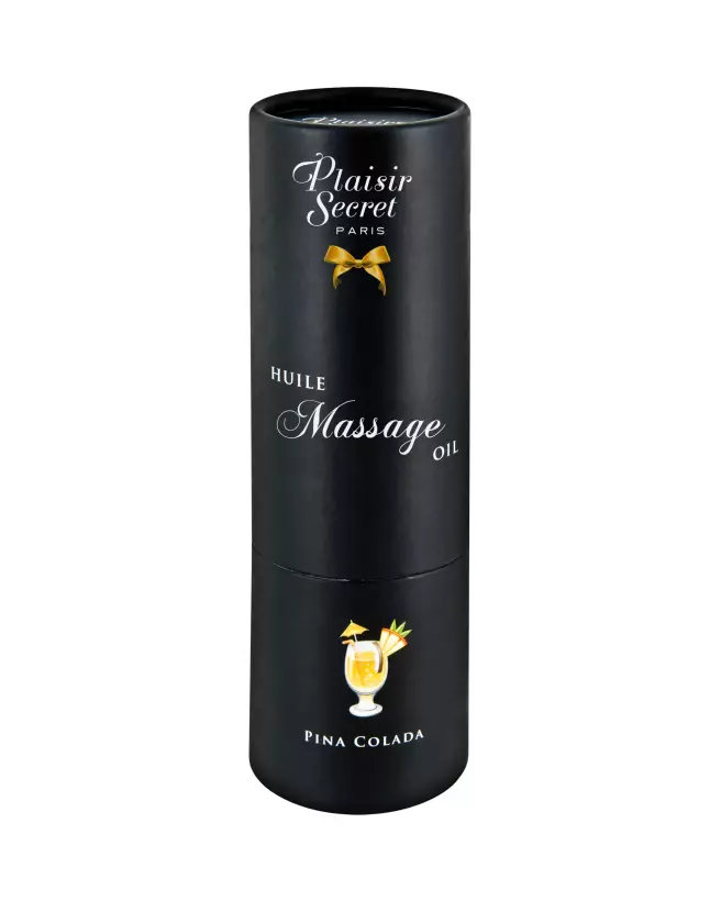 Huile de massage Pina Colada Plaisir Secret 59ml comestible et aromatique-2