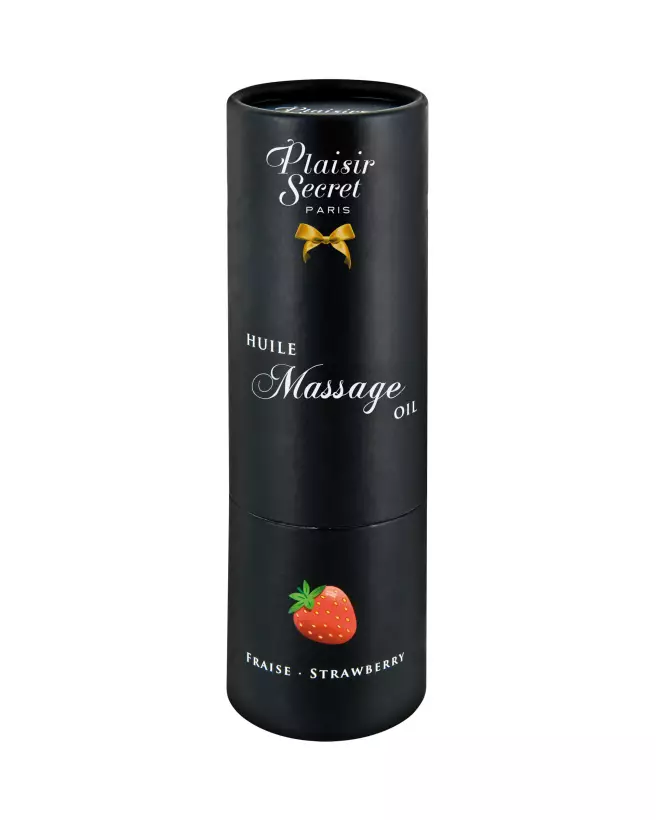 Huile de Massage Fraise Comestible Plaisir Secret 59ml pour Moments Sensuels-2