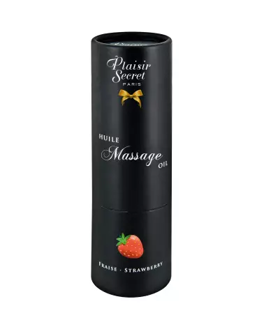 Huile de Massage Fraise Comestible Plaisir Secret 59ml pour Moments Sensuels-2