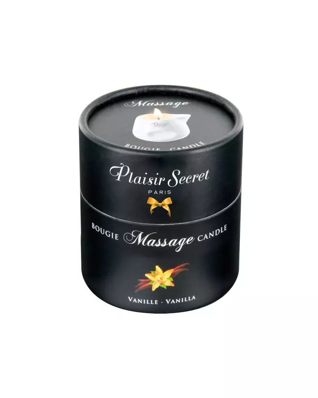 Bougie de massage vanille Plaisir Secret 80ml pour relaxation et soin de la peau-3
