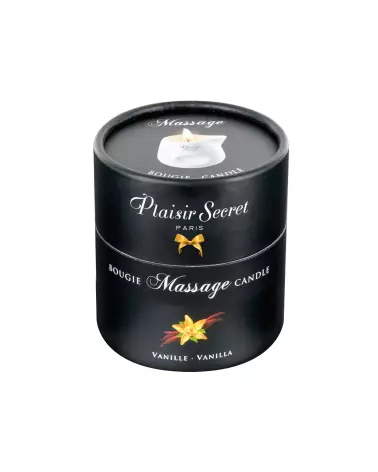 Bougie de massage vanille Plaisir Secret 80ml pour relaxation et soin de la peau-3