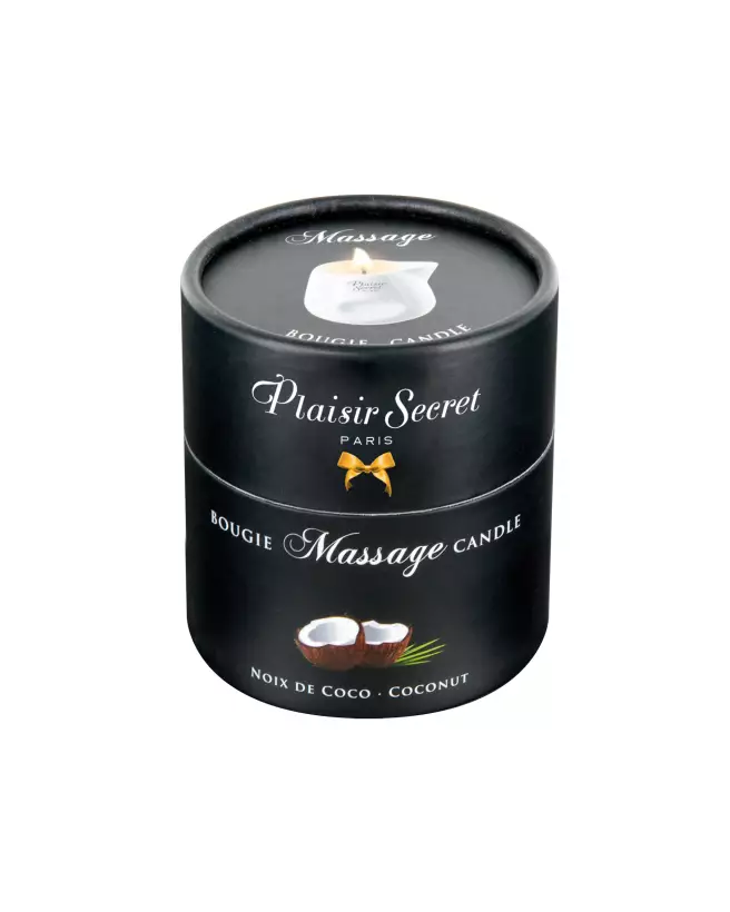 Bougie de massage coco Plaisir Secret 80ml pour relaxation et soin de la peau-3