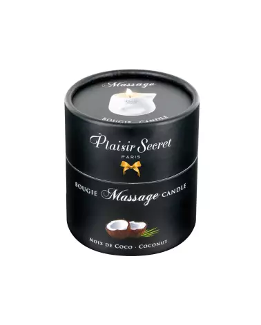 Bougie de massage coco Plaisir Secret 80ml pour relaxation et soin de la peau-3