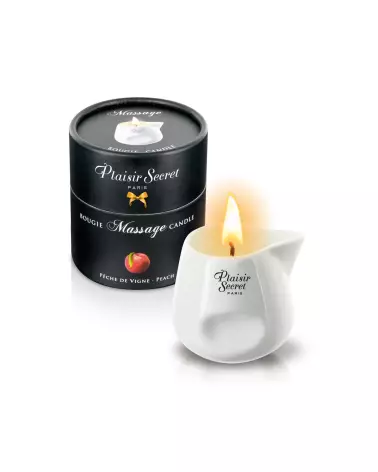 Image de la Bougie de Massage Pêche 80ml de Plaisir Secret-1