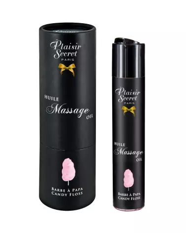 Huile de massage barbe à papa Plaisir Secret 59ml pour moments sensuels et gourmands-1