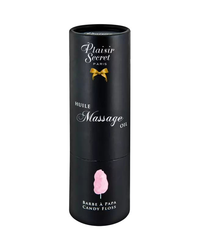 Huile de massage barbe à papa Plaisir Secret 59ml pour moments sensuels et gourmands-2