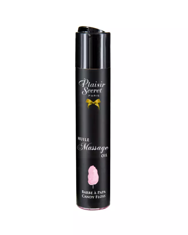 Huile de massage barbe à papa Plaisir Secret 59ml pour moments sensuels et gourmands-3