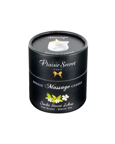 Bougie de massage thé blanc Plaisir Secret 80ml pour relaxation et soin du corps-3