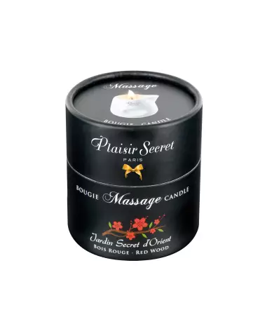 Bougie de massage Plaisir Secret bois rouge 80ml pour relaxation-3