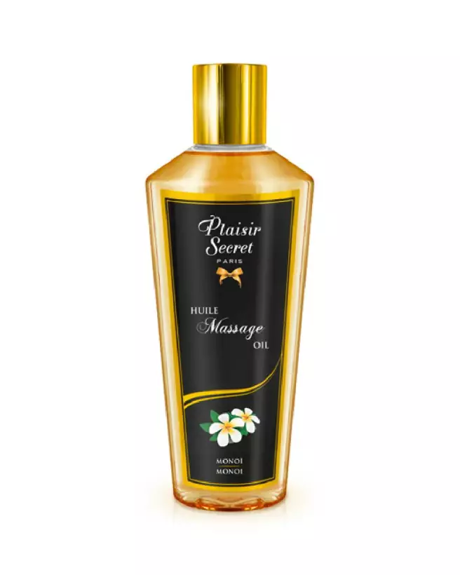 Huile de Massage Monoï Plaisir Secret pour relaxation et hydratation de la peau-1