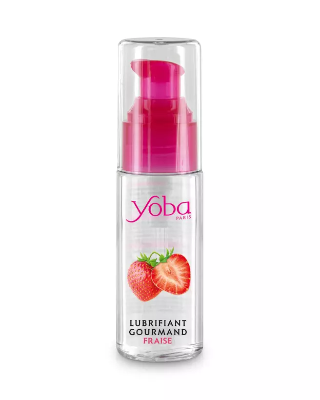 Image du lubrifiant comestible YOBA LUB Gourmand Fraise 50 ml-1