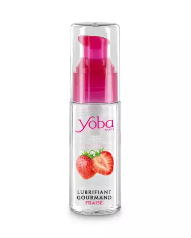 Image du lubrifiant comestible YOBA LUB Gourmand Fraise 50 ml-1