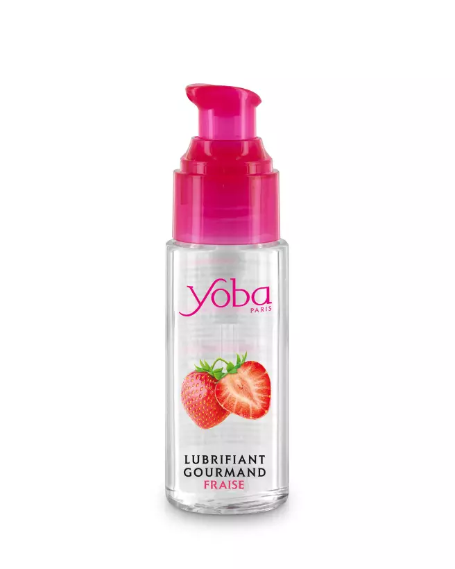 Image du lubrifiant comestible YOBA LUB Gourmand Fraise 50 ml-2