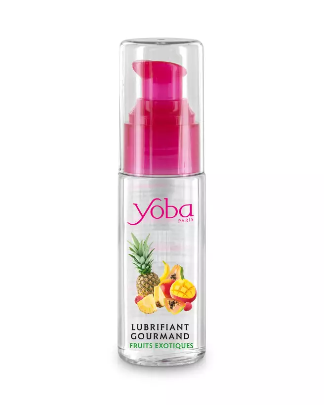 Image du lubrifiant comestible YOBA Gourmand Exotique 50 ml à base d'eau-1